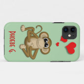 Niedliche Affe Liebe Personalisiert iPhone 5 Fall Case-Mate iPhone Hülle (Rückseite (Horizontal))