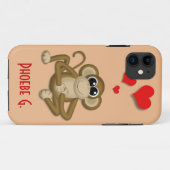 Niedliche Affe Liebe Personalisiert iPhone 5 Fall Case-Mate iPhone Hülle (Rückseite (Horizontal))