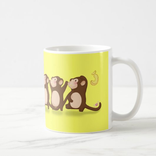 Niedliche Affen Kaffeetasse (Rechts)