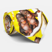 Niedliche Affen Krawatte (Gerollt)