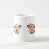 Niedliche Affen-Liebe Kaffeetasse (Mittel)
