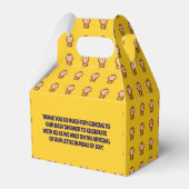 Niedliche Affen Thema Kinderdusche Geschenkschachtel (Rückseite)