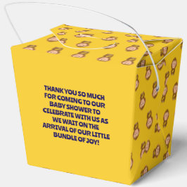 Niedliche Affen Thema Kinderdusche Geschenkschachtel