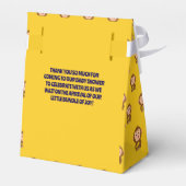 Niedliche Affen Thema Kinderdusche Geschenkschachtel (Rückseite)
