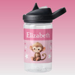 Niedliche Affen tragen Namen mit Sternen Kinder pi Trinkflasche<br><div class="desc">CamelBak Eddy® Wasserflasche für Kinder. Personalisieren mit einem Namen. Diese Wasserflasche hat einen niedlichen Affen mit Sternen in den Farben Rosa und Weiß.</div>