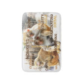 Niedliche Affen Typografie Art Badematte (Vorderseite Vertikal)