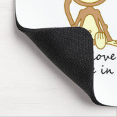 Niedliche Affen - wahre Liebe kommt entlang einmal Mousepad (Ecke)