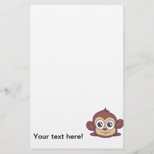 Niedliche Affenklippe Briefpapier