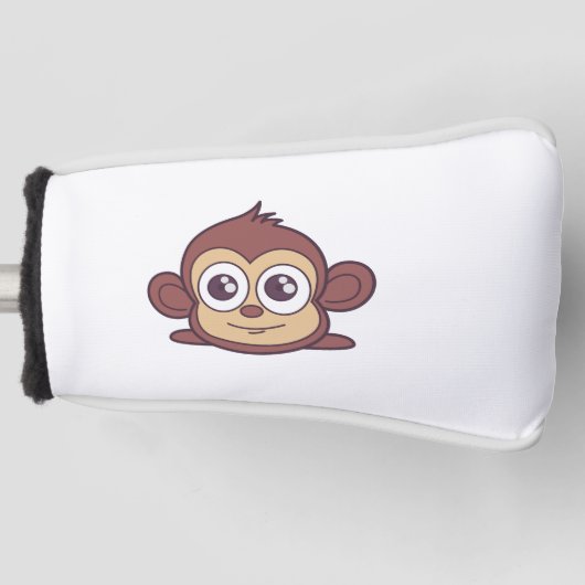 Niedliche Affenklippe Golf Headcover (Vorderseite)