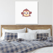 Niedliche Affenklippe Leinwanddruck (Insitu (Schlafzimmer))