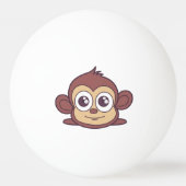 Niedliche Affenklippe Tischtennisball (Vorderseite)