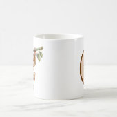 Niedliche Affenliebhaber geben Monogramm Kaffeetasse (Mittel)