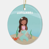 Niedliche afrikanische amerikanische kleine keramikornament (Links)