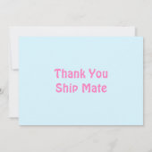 Niedliche Afrikanische Piratenpartei Dankeskarte (Rückseite)