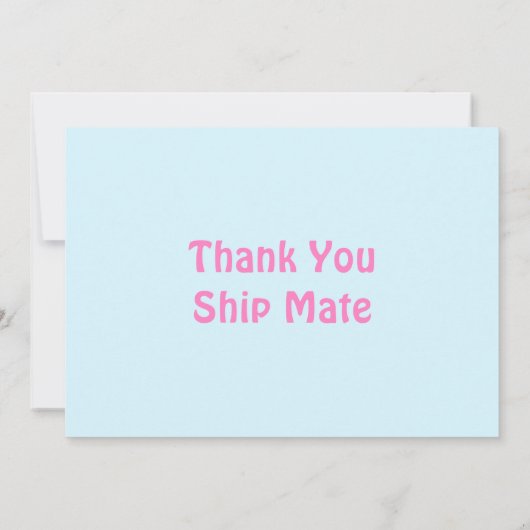 Niedliche Afrikanische Piratenpartei Dankeskarte (Rückseite)