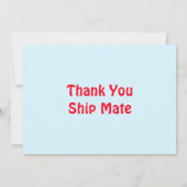 Niedliche Afrikanische Piratenpartei Dankeskarte (Rückseite)