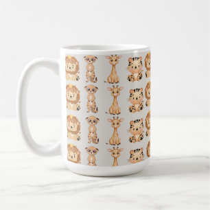 Niedliche afrikanische Wildtiere Kaffeetasse