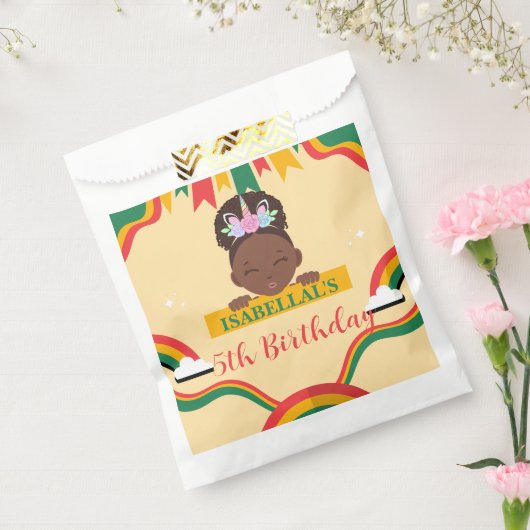 Niedliche afro einhornamerikanische Mädchen Geburt Geschenktütchen (Versiegelt)