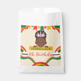 Niedliche afro einhornamerikanische Mädchen Geburt Geschenktütchen