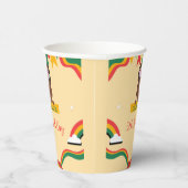 Niedliche afro einhornamerikanische Mädchen Geburt Pappbecher (Rechts)