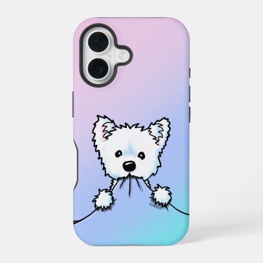 Niedliche Aggression Westie  iPhone 16 Hülle (Rückseite)