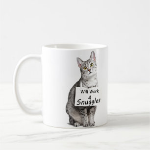 Niedliche Ägypter Mau Katzen-Werbung für Snuggle Kaffeetasse