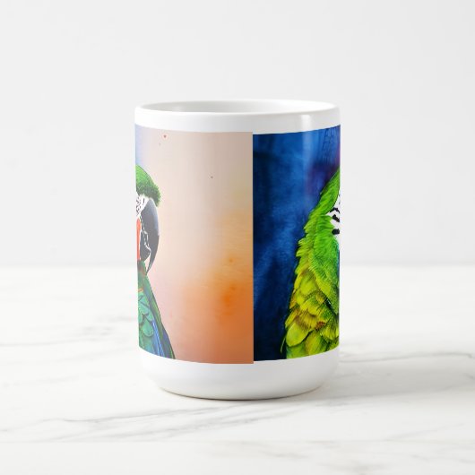 Niedliche AI-Generierte Papageien Kaffeetasse (Mittel)