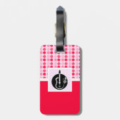 Niedliche akustische Gitarre Gepäckanhänger (Rückseite vertikal)