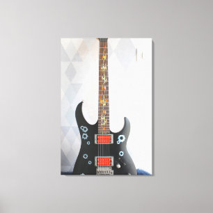 Niedliche akustische Gitarre Leinwanddruck