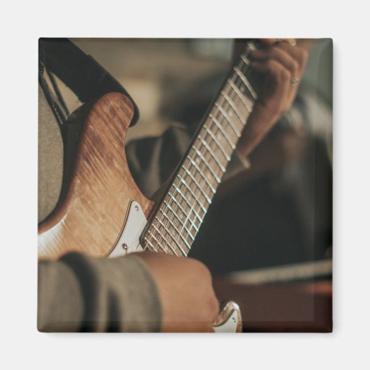 Niedliche akustische Gitarre Magnet (Vorne)