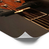 Niedliche akustische Gitarre Poster (Ecke)
