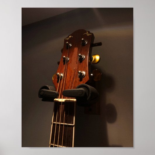 Niedliche akustische Gitarre Poster (Vorne)