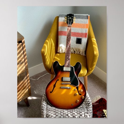 Niedliche akustische Gitarre Poster (Vorne)