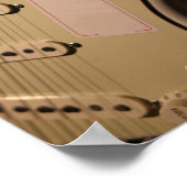 Niedliche akustische Gitarre Poster (Ecke)