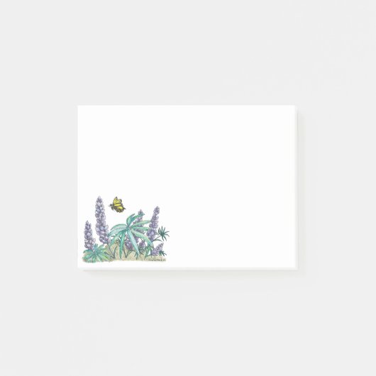 Niedliche Alaska Lupin Wildblume Post It Notes Post-it Klebezettel (Vorderseite)