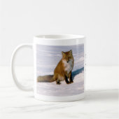 Niedliche Alaska Red Fox Morning Latte Kaffee Tass Kaffeetasse (Links)