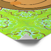 Niedliche Alberne Affenwand Poster (Ecke)