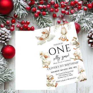 niedliche Alberne Gans ,Eine Alberne Gans 1. Party Einladung