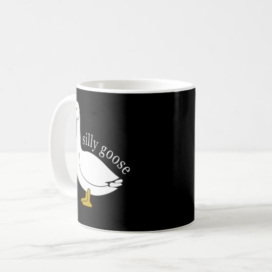 Niedliche Alberne Gans Ugly Xmas Funny Goose Trend Kaffeetasse (Vorderseite Links)