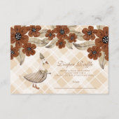 Niedliche Alberne Gänsedusche Begleitkarte (Vorderseite)