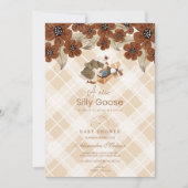 Niedliche Alberne Gänsedusche Einladung (Vorderseite)