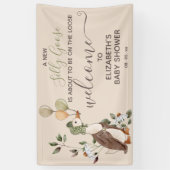 Niedliche Alberne Gänsejunge Kinderdusche Willkomm Banner (Vertikal)