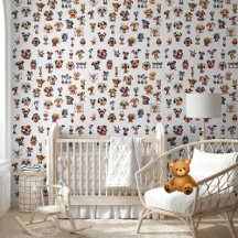 Niedliche Alberne Wasserfarben Hunde Welpen Muster