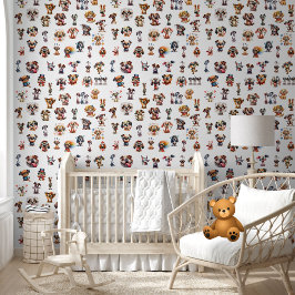 Niedliche Alberne Wasserfarben Hunde Welpen Muster Tapete