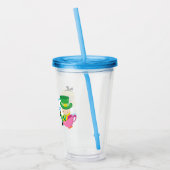 Niedliche Alice im Wunderland Mad Hatter Acryltrinkbecher (Links)