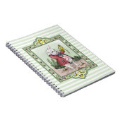 Niedliche Alice im Wunderland Spätweiße Kaninchenk Notizblock (Rechte Seite)