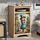 Niedliche Alice im Wunderland und Cheshire Cat Dec Seidenpapier