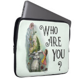 Niedliche Alice im Wunderland und Raupe Art Laptopschutzhülle (Vorne Rechts)