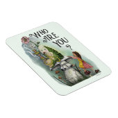 Niedliche Alice im Wunderland und Raupe Art Magnet (Rechte Seite)