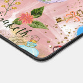 Niedliche Alice's Adventures in Wonderland Glitzer Schreibtischunterlage (Ecke)